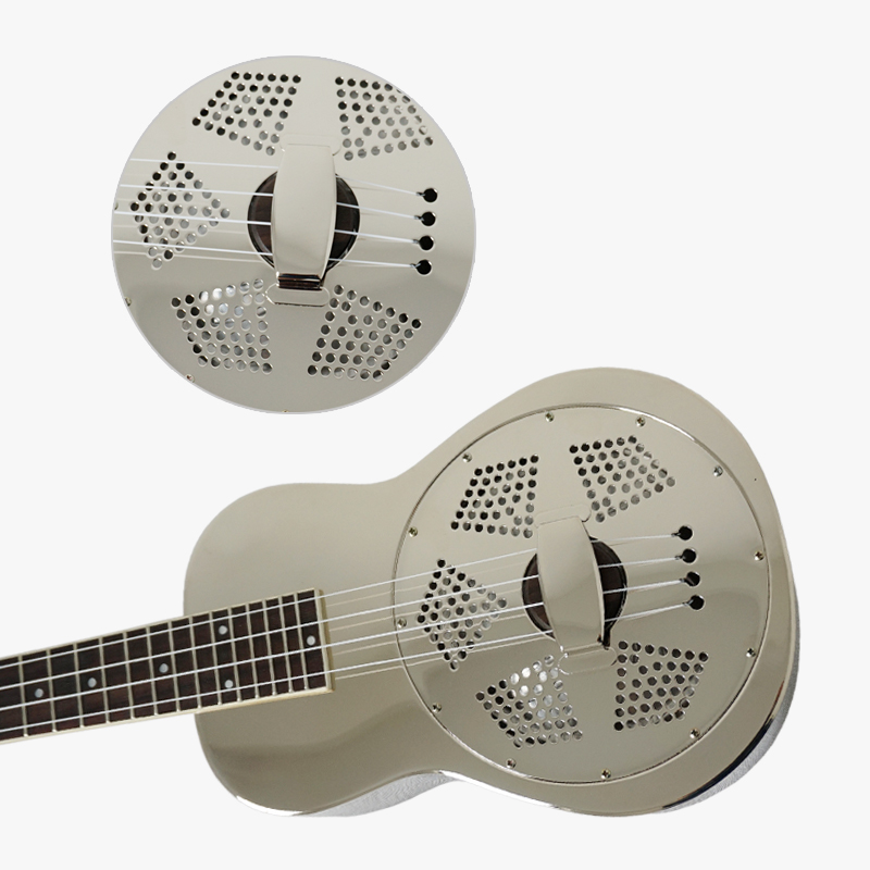 Gloss Chrome Plated Bell Brass 24 Inch Concert Resonator Ukulele ...