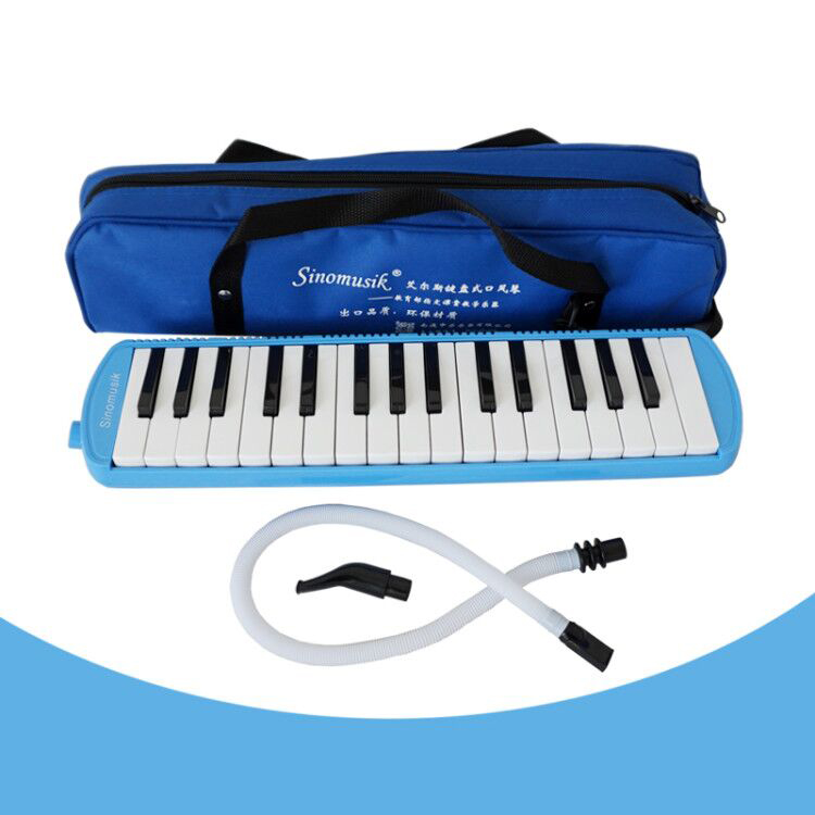 Red Musical Education Instrument For Music Lovers Beginners And Children With Mouthpiece & Hose & Bag Piano Style Melodica Keyboard Kuyal 32 Key Melodica 