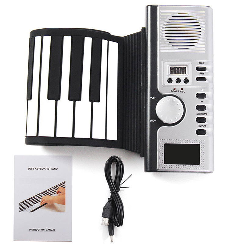 Air Touch Flexible USB Portable MIDI Keyboard Roll Up Electronic